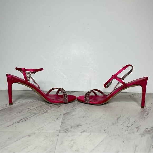 Sam Edelman Daisie Fuchsia Stiletto Heeled Sandal Pump 9 1/2 - Picture 5 of 15